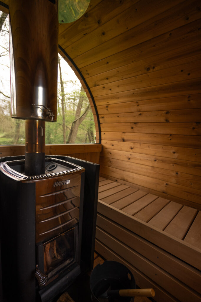 Sauna au feu de bois